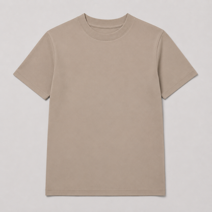 Oversized Cotton Crew Neck T-Shirt