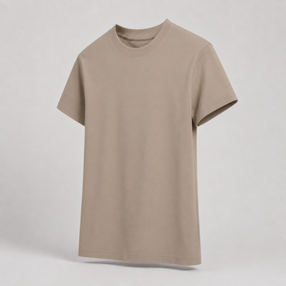 Oversized Cotton Crew Neck T-Shirt