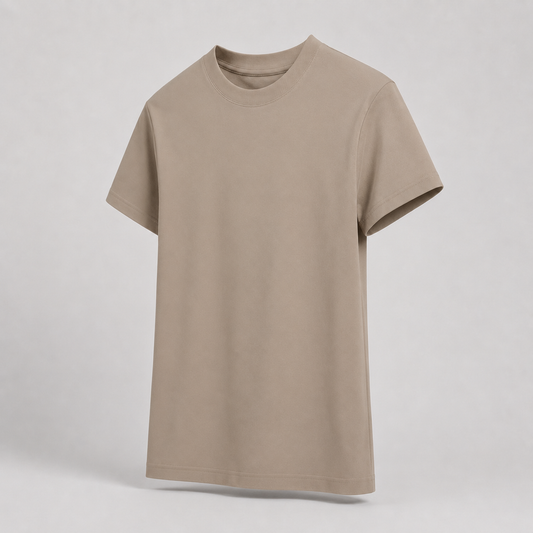 Oversized Cotton Crew Neck T-Shirt