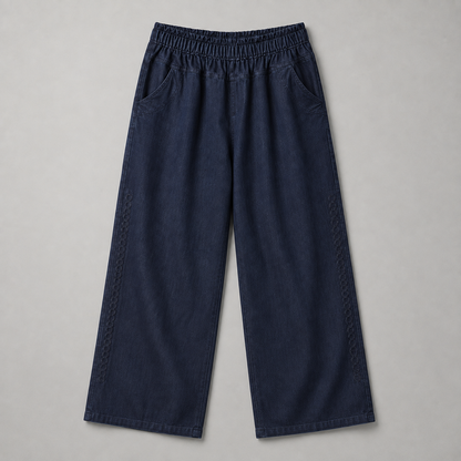 High-Waist Straight-Leg Denim Jeans