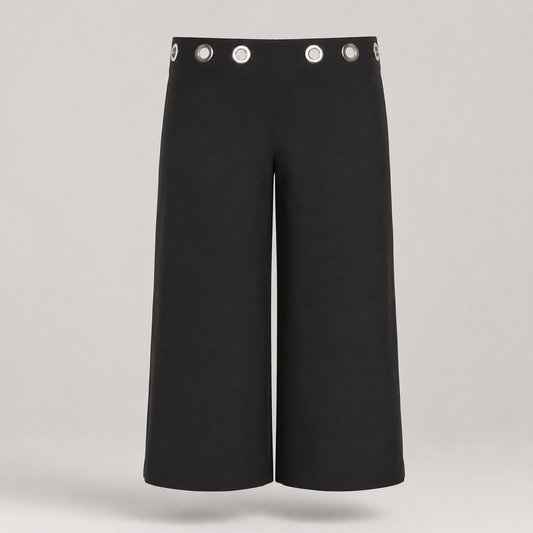 Wide-Leg Casual Trousers