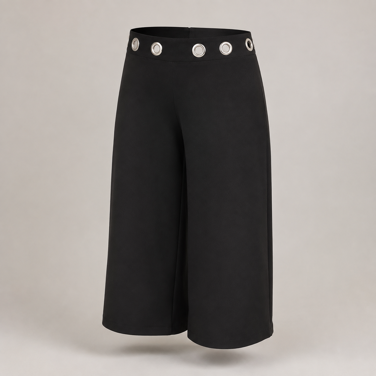 Wide-Leg Casual Trousers