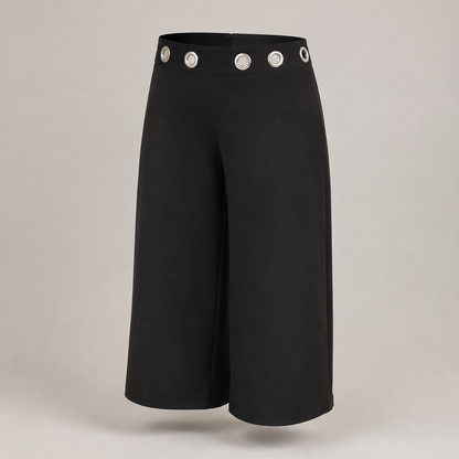 Wide-Leg Casual Trousers