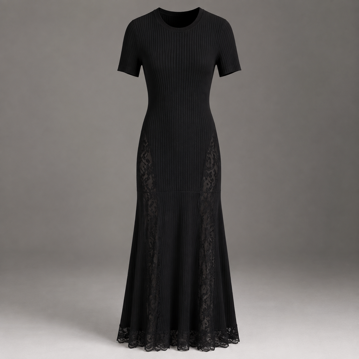 Ribbed Knit Maxi Dress