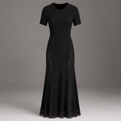 Ribbed Knit Maxi Dress