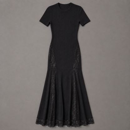 Ribbed Knit Maxi Dress