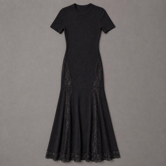 Ribbed Knit Maxi Dress