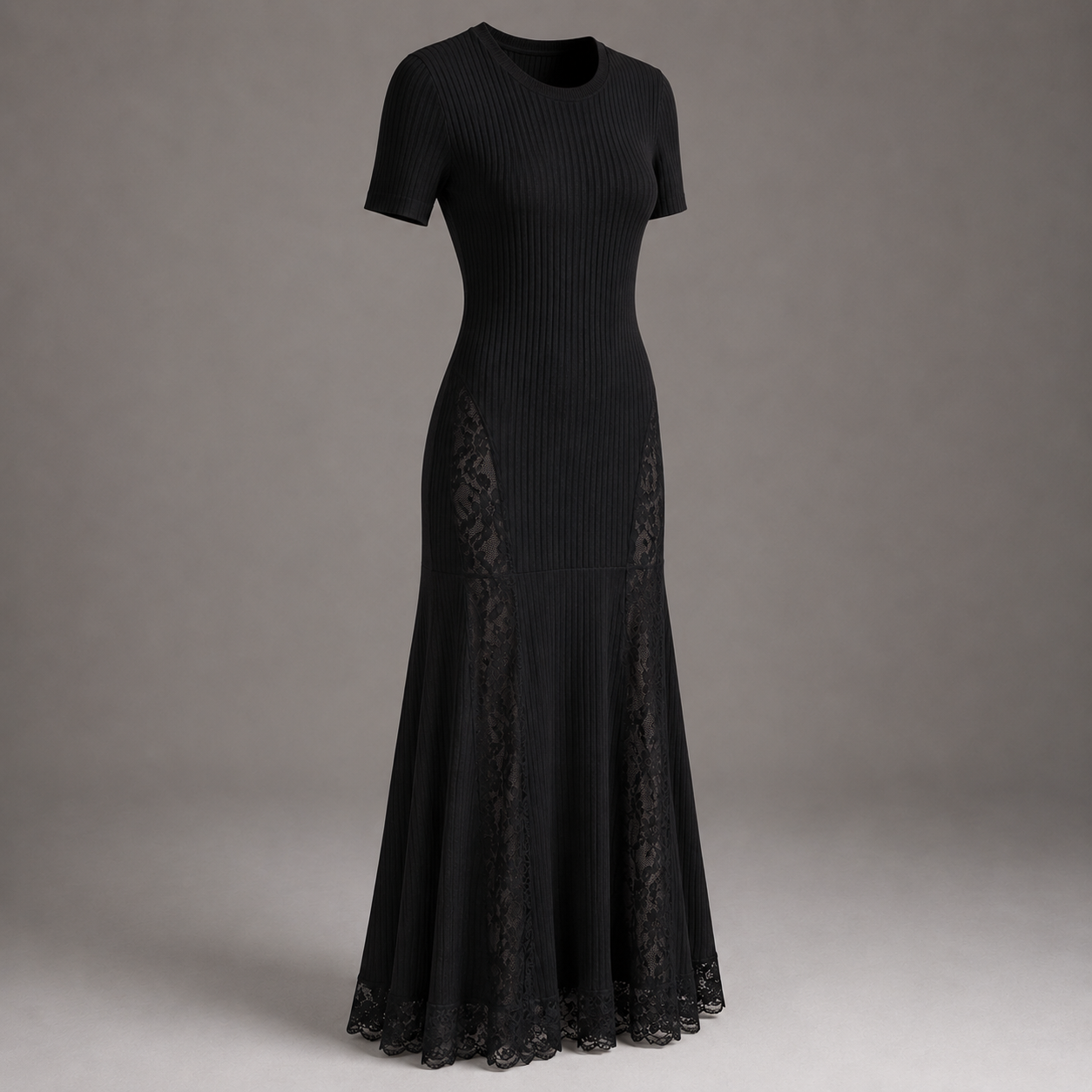 Ribbed Knit Maxi Dress