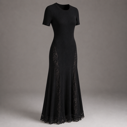 Ribbed Knit Maxi Dress