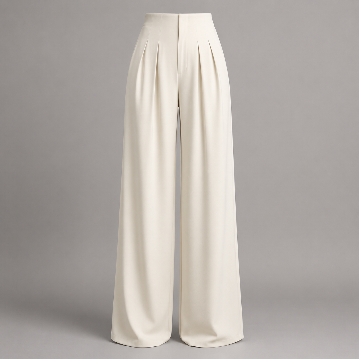 High-Waist Wide-Leg Trousers