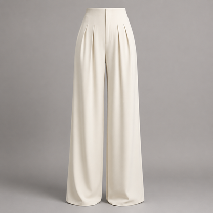 High-Waist Wide-Leg Trousers