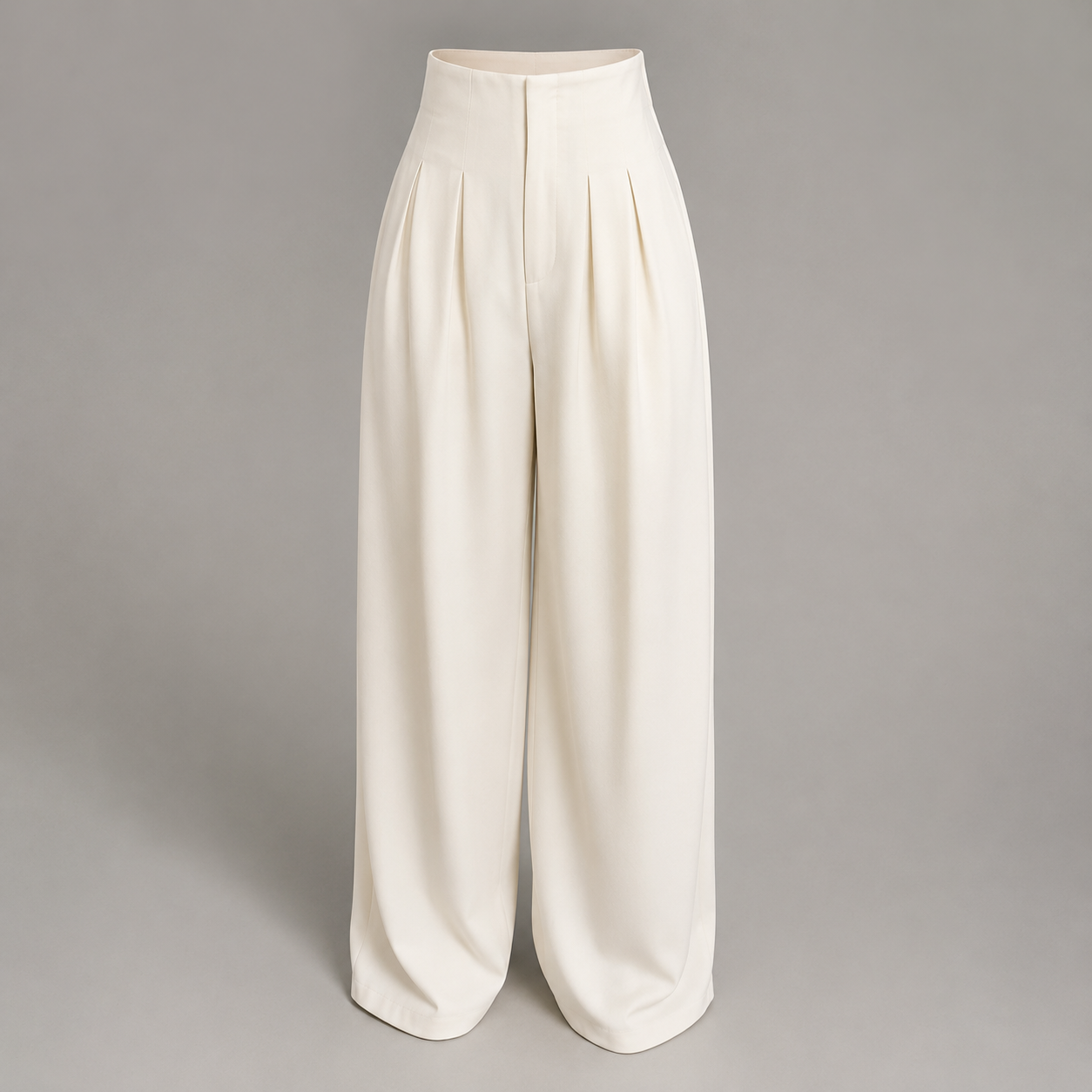 High-Waist Wide-Leg Trousers