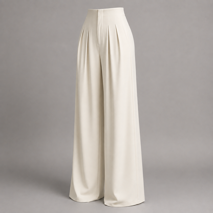 High-Waist Wide-Leg Trousers