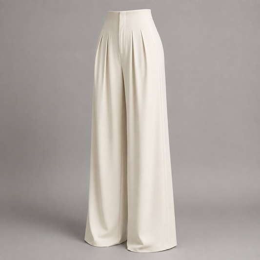 High-Waist Wide-Leg Trousers